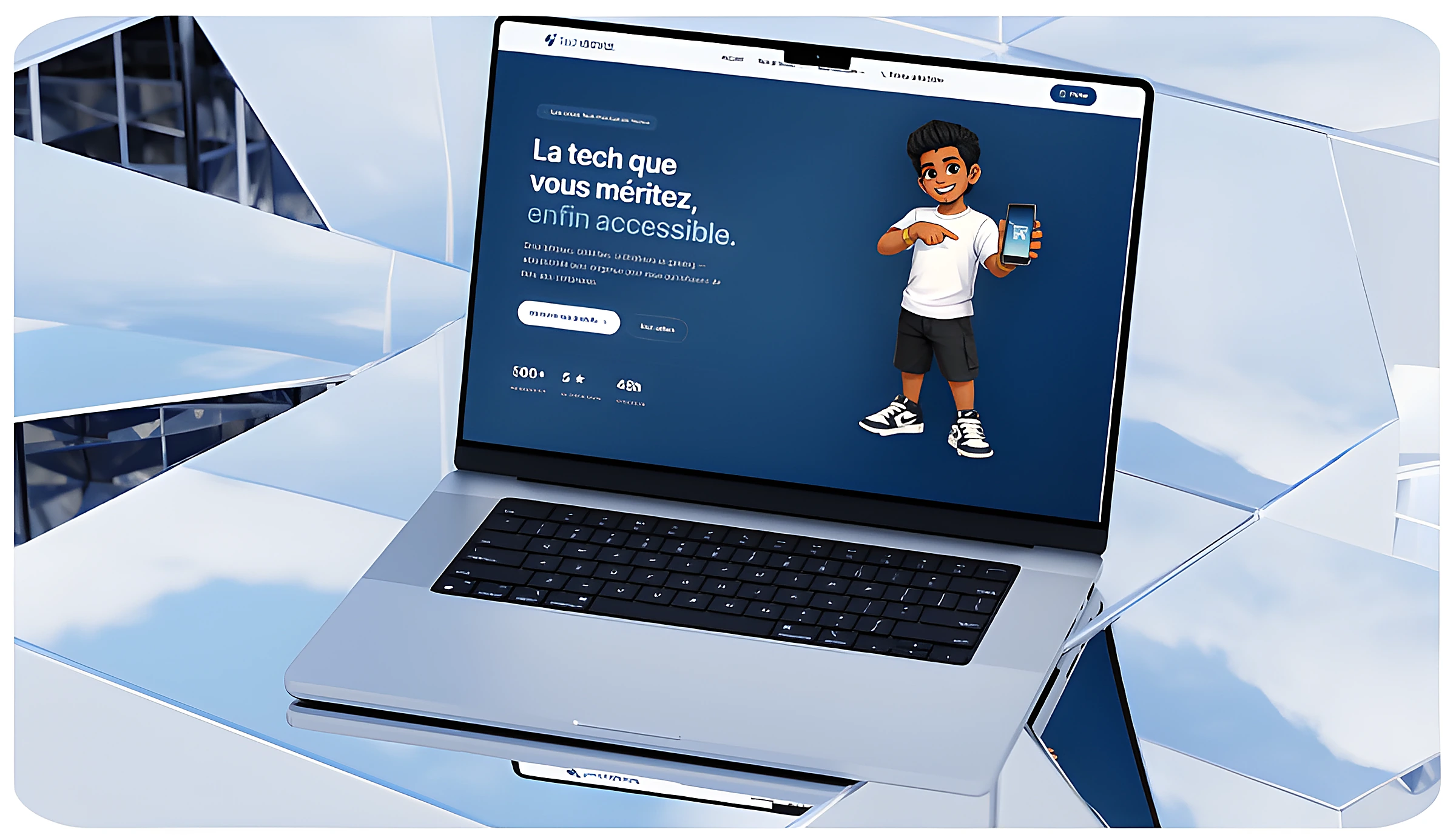 Techdistrict — création de site web pour Tech & réparation, réalisé par Westeo Studio
