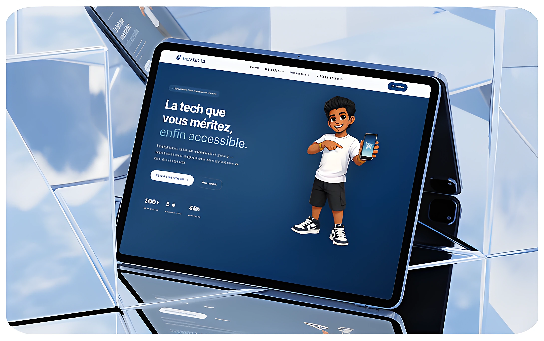 Techdistrict — création de site web pour Tech & réparation, réalisé par Westeo Studio (visuel 2)