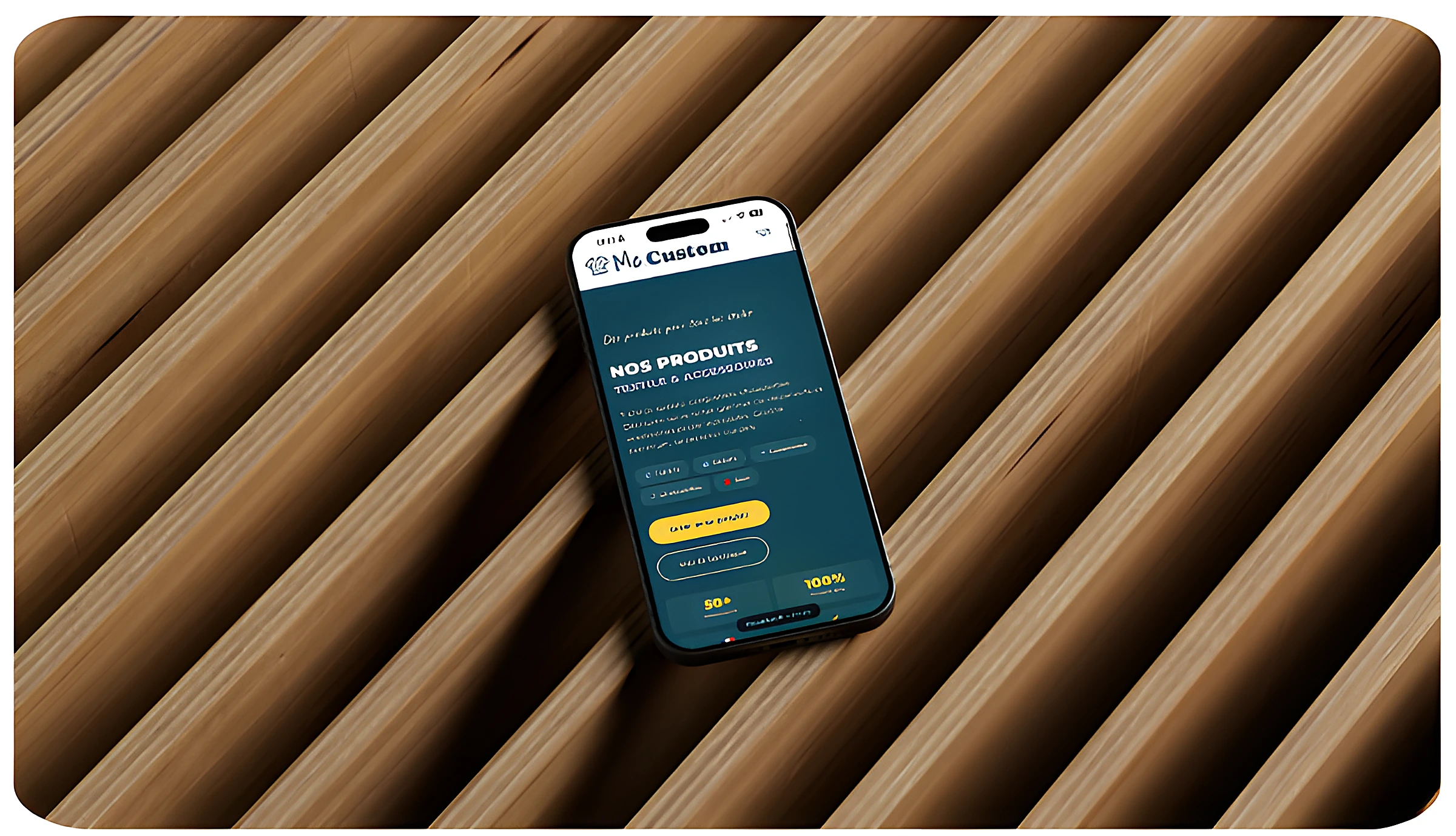 MC Custom — création de site web pour Textile personnalisé, réalisé par Westeo Studio