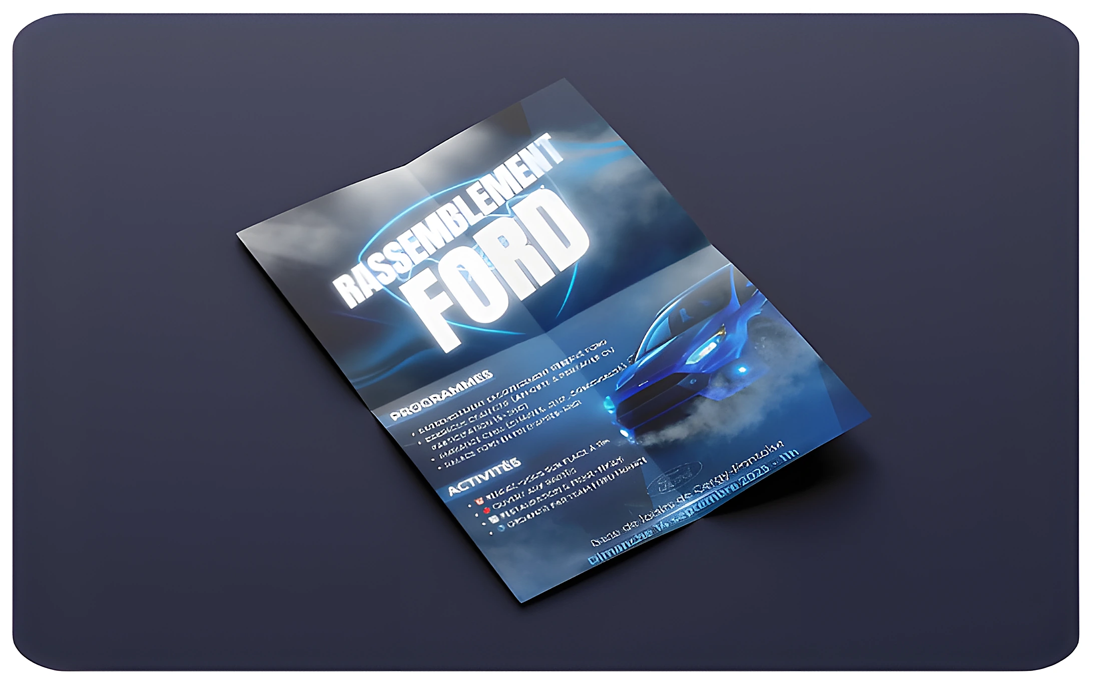 Team Ford France — identité print & réseaux sociaux pour Communauté auto, réalisé par Westeo Studio (visuel 2)